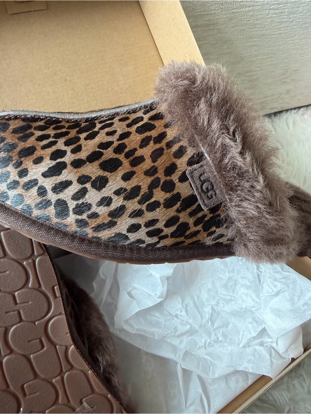 UGG Women's Scuffette Genuine Calf Hair Slipper